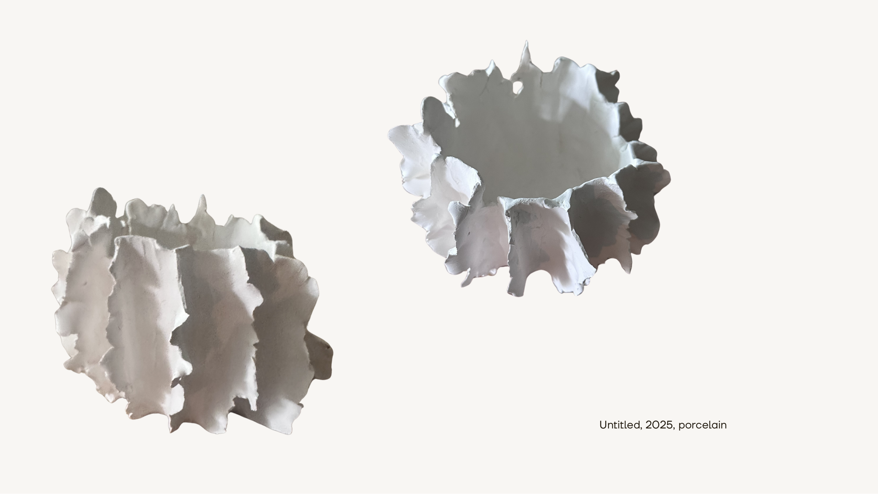 Untitled, 2025, porcelain